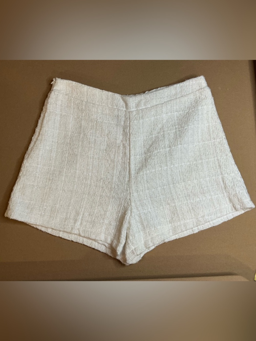 Classic White  High-Waist Women's Shorts